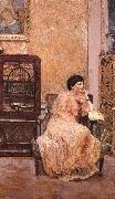 Edouard Vuillard Maxi Er portrait of his wife at home Sweden oil painting artist